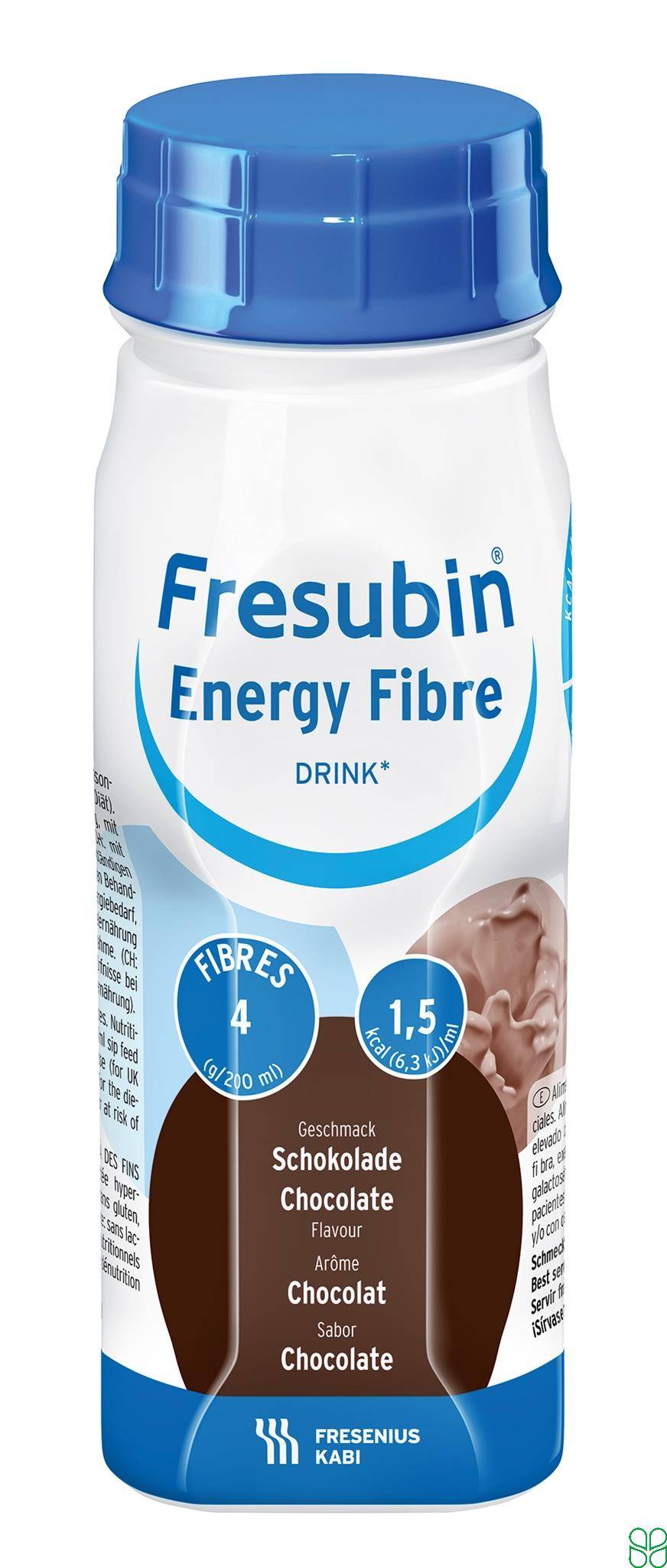 Fresubin Energy Fibre Drinkvoeding Chocolade Flesje 4x 200ml