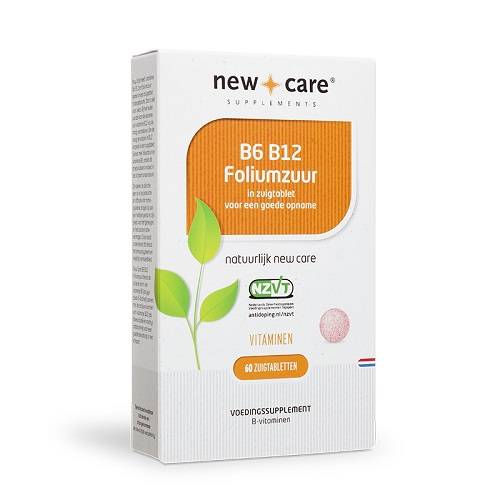 New Care B6 B12 Foliumzuur Zuigtabletten 60 stuks