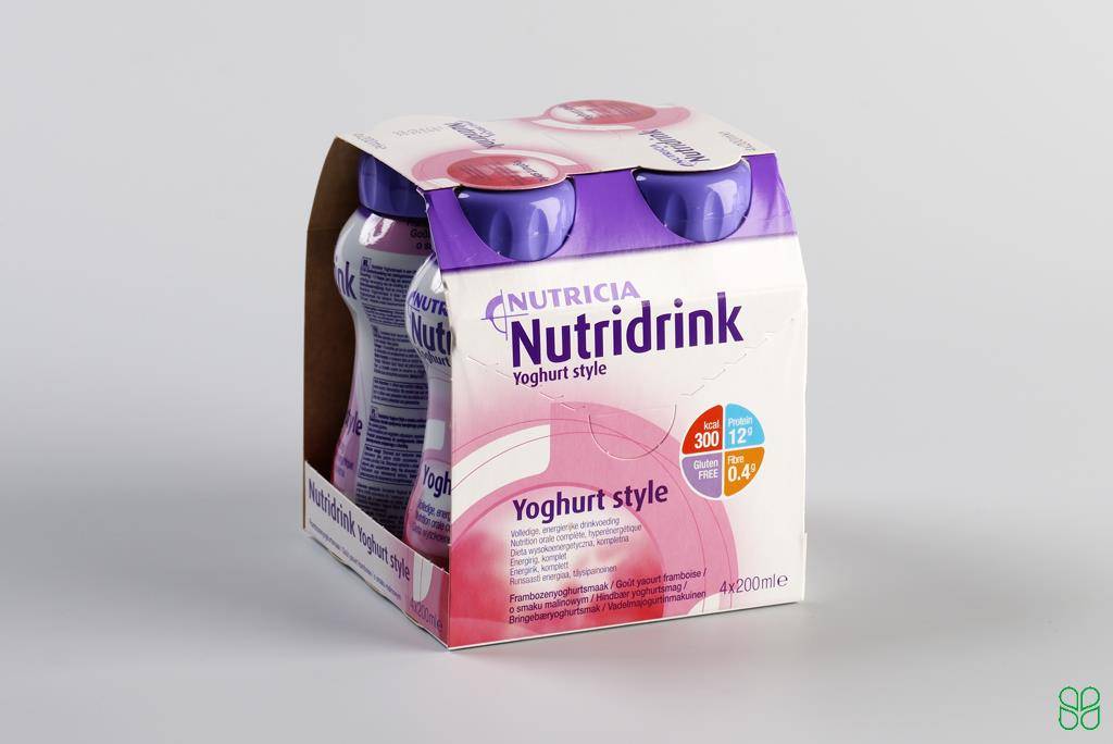 Nutridrink Yoghurt Style Drinkvoeding Frambozen Flesje 4 x 200 ml