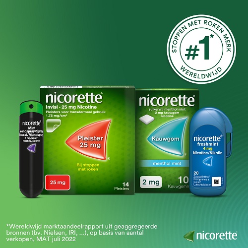 Nicorette Nicotine 10mg Invisi Patch Pleisters 14 stuks