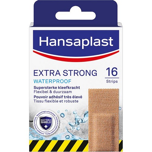 Hansaplast Extra Strong Waterproof Pleisters 16 stuks