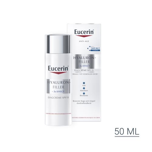Eucerin Hyaluron-Filler + 3x EFFECT Dagcrème Normale tot Gemengde Huid SPF 15 50ml