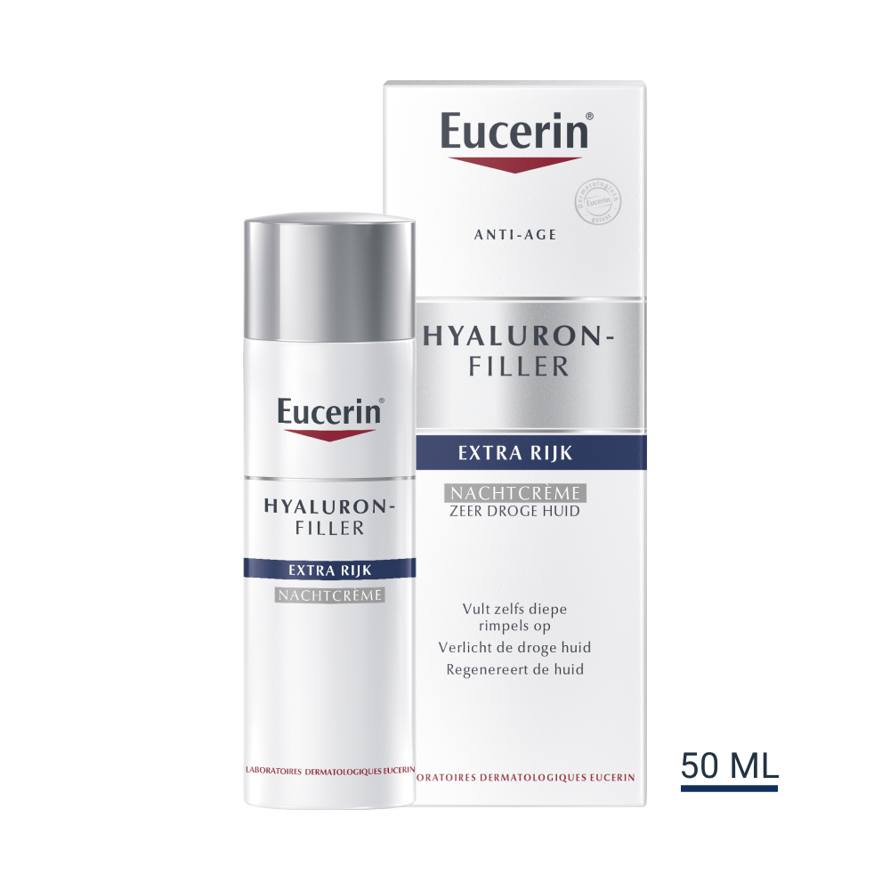 Eucerin Hyaluron-Filler Urea Rijke textuur Nachtcrème 50ml