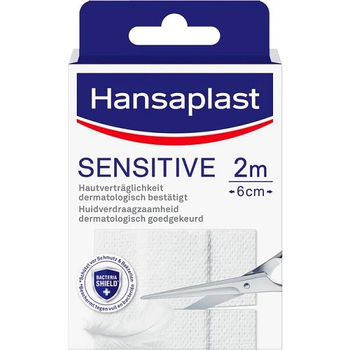 Hansaplast Sensitive Pleister 2m x 6cm 1 stuk