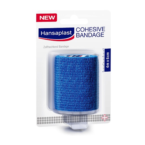 Hansaplast Blauw Zelfhechtend Bandage 6cm x 4m 1 stuk