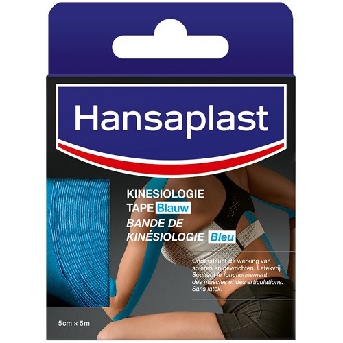 Hansaplast Blauw Kinesiologie Tape 5cm x 5m 1 stuk