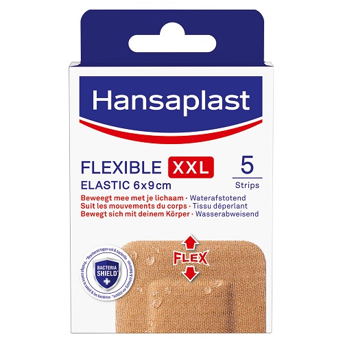 Hansaplast Flexible XXL Strips 6 x 9cm 5 stuks