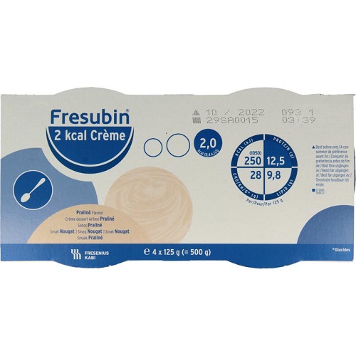 Fresubin 2 Kcal Creme Dieetvoeding Praline 4x 125g