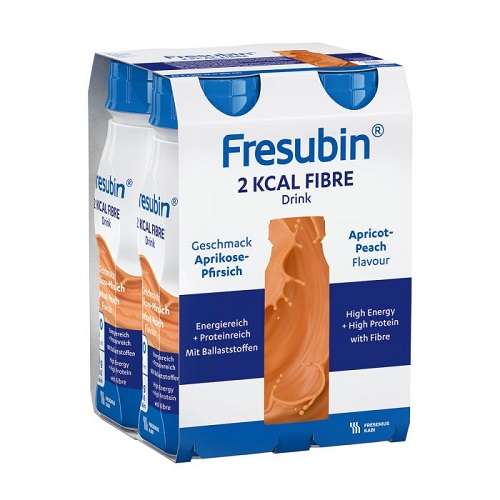 Fresubin Fibre Abrikoos-Perzik 2kcal Drink 4 x 200ml