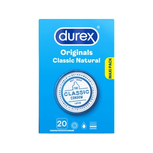 Durex Condooms Originals Classic Natural 20 stuks | BENU Shop