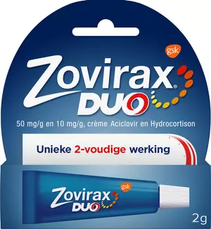 Zovirax Aciclovir 50mg/g Duo Crème 2g