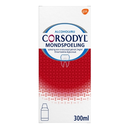 Corsodyl 2mg/ml Mondspoeling 300 ml 