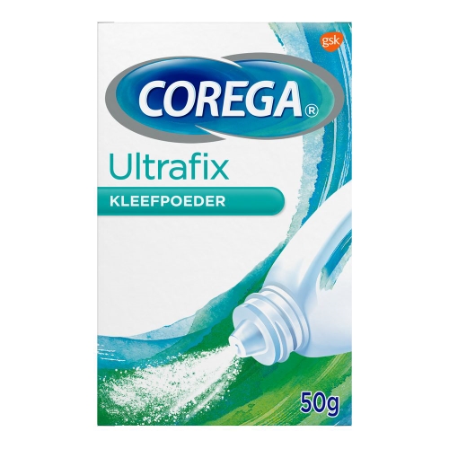 Corega Ultrafix Kleefpoeder voor kunstgebitten 50 g