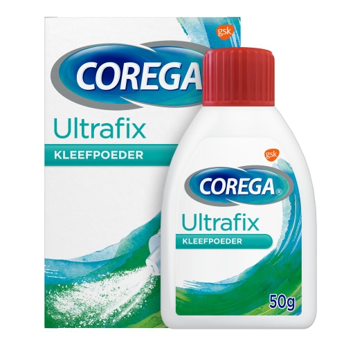 Corega Ultrafix Kunstgebitverzorging Kleefpoeder 50g