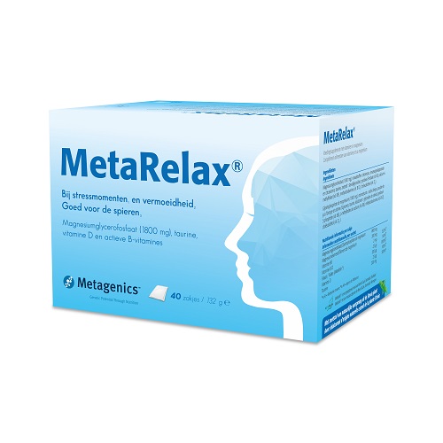 Metagenics MetaRelax Magnesiumglycerofosfaat 1800mg Sachets 40 stuks