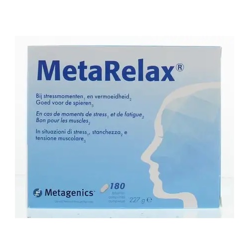 Metagenics MetaRelax Magnesiumglycerofosfaat 900mg Tabletten 180 stuks