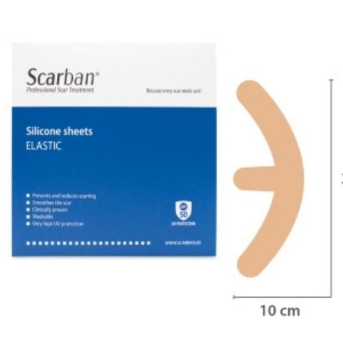 Scarban® Elastic siliconenpleister voor littekens Mama Anker (2 stuks)