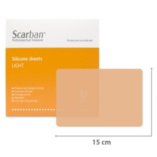 Scarban® Light siliconenpleister voor littekens 10 x 15 cm (2 stuks)