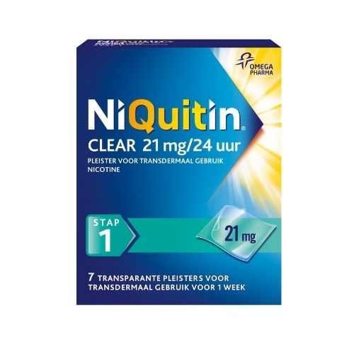 NiQuitin Clear Patch 21mg/24 uur Stap 1