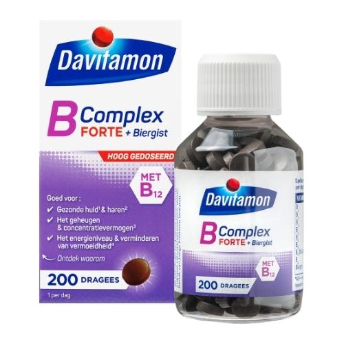 Davitamon B Complex Forte Vitamine B12 Dragees 200 stuk