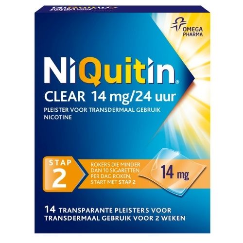 NiQuitin Clear Patch 14mg/24 uur Stap 2