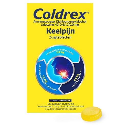 Coldrex Keelpijn Zuigtabletten 12 stuks