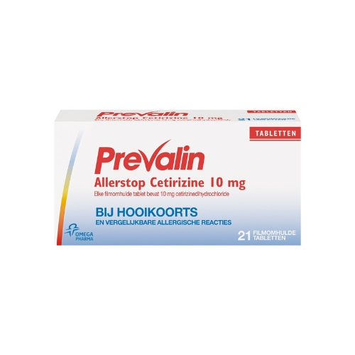 Prevalin Allerstop Cetirizine 10mg Tabletten 21 stuks