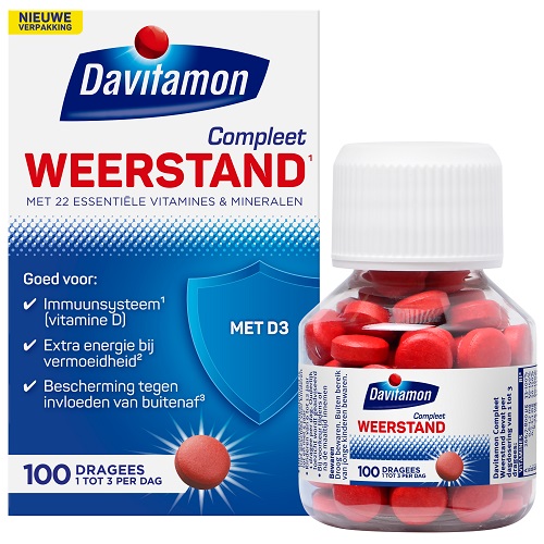 Davitamon Compleet Weerstand D3 Dragees 100 stuks