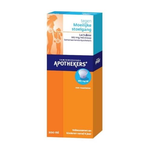 Apothekers Lactulose 670mg/ml Stroop 200ml 