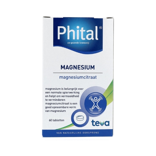 Phital Magnesium 200mg Tabletten 60 stuks