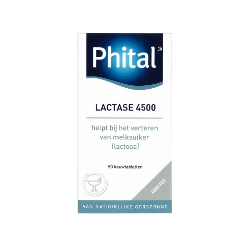 Phital Lactase 4500 Kauwtabletten 50 stuks