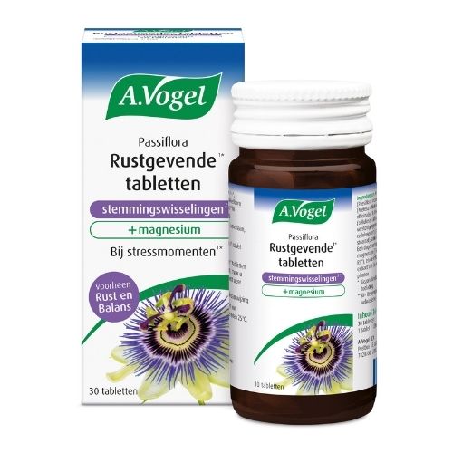 A.Vogel Passiflora Rustgevende  Tabletten Tegen Stemmingswisselingen  30 stuks