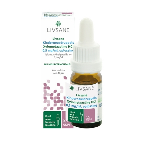 Livsane Xylometazoline HCI 0,5 mg/ml Neusdruppels 10ml | BENU Shop