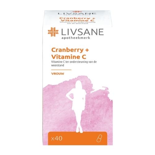 Livsane Cranberry Met Vitamine C 40 stuks 