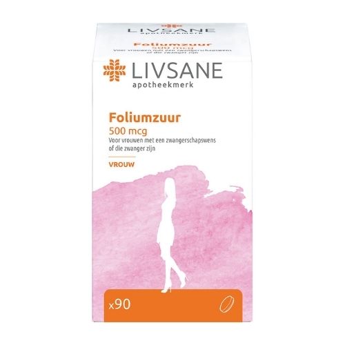 Livsane Foliumzuur Tabletten 0,5Mg 90 stuks