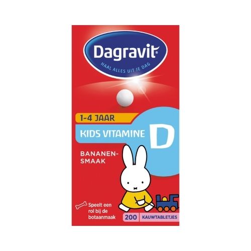 Dagravit Kids Vitamine D 200 kauwtabletten