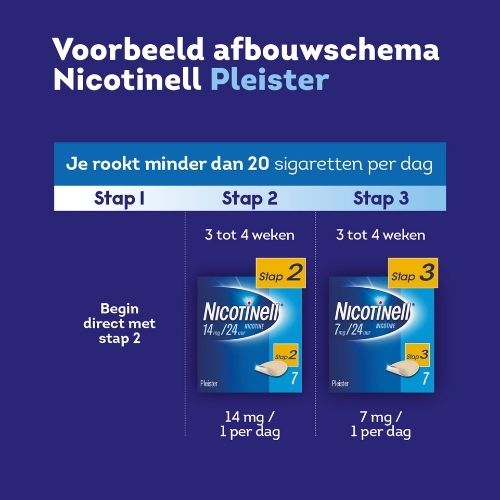 Nicotinell Pleisters 7 mg 7 stuks