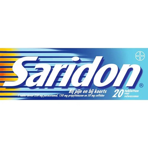 Saridon Paracetamol 250mg Tabletten 20 stuks