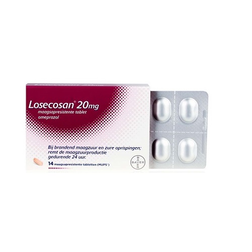 Losecosan Omeprazol 20mg Tabletten 14 stuks