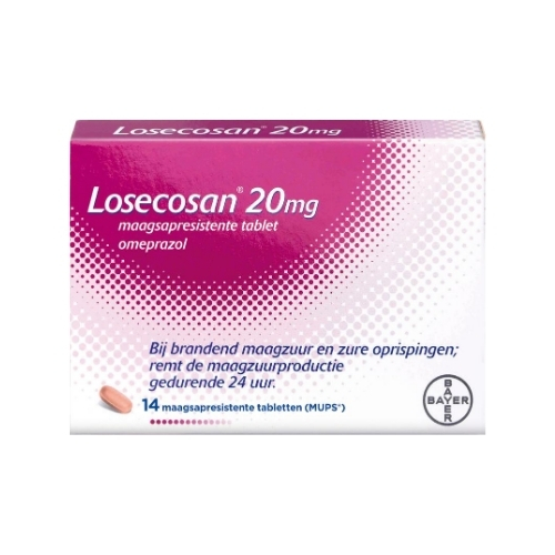 Losecosan Omeprazol 20mg Tabletten 14 stuks