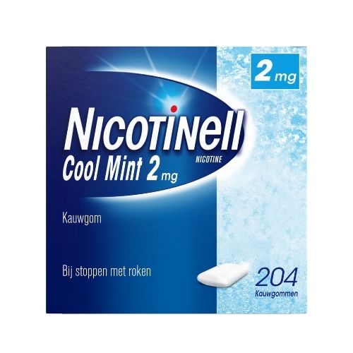 Nicotinell Kauwgom Cool Mint 2mg 204 stuks