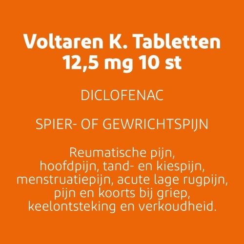 Voltaren k Diclofenac-Kalium 12,5mg Tabletten 10 stuks