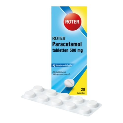 Roter paracetamol Tabletten 500mg