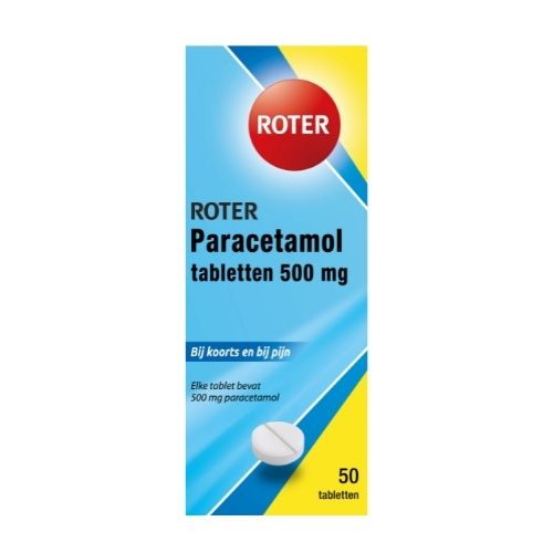 Roter Paracetamol 500mg Tabletten 50 stuks