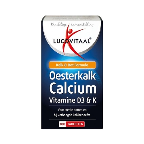 Lucovitaal Oesterkalk Calcium Vitamine D3 & K Tabletten 100 stuks