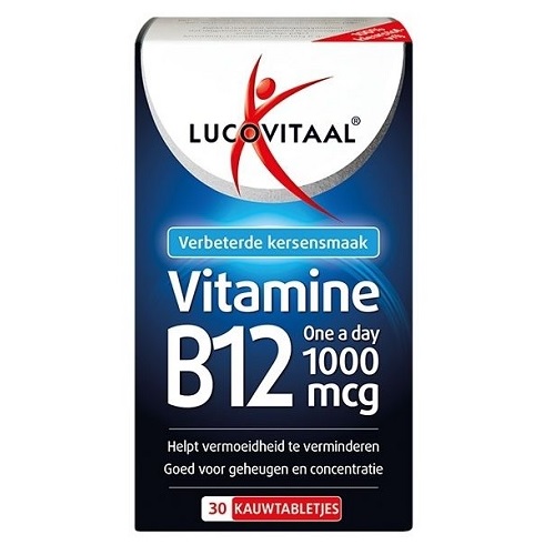 Lucovitaal Vitamine B12 1000mcg Kauwtabletjes 30 stuks
