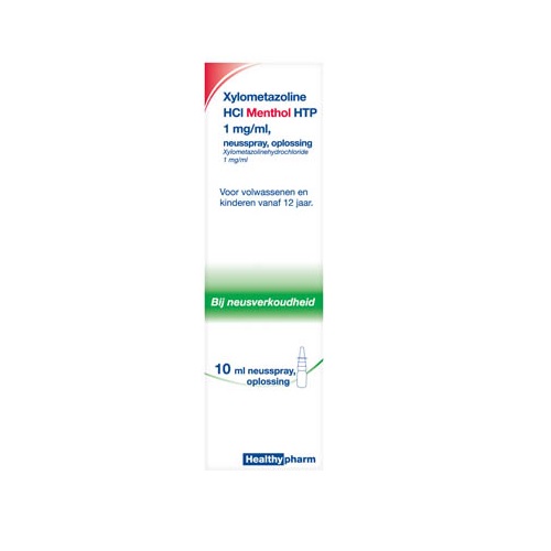 Healthypharm Xylometazoline Menthol 1mg/ml Neusspray 10ml