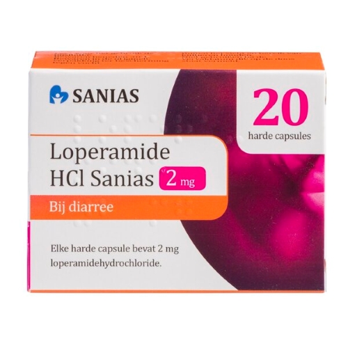 Sanias Loperamide 2mg Capsules 20 stuks