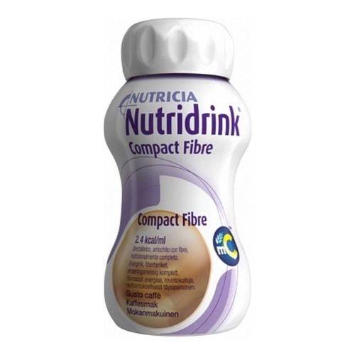 Nutridrink Compact Fibre Drinkvoeding Vanille Flesje 4 x 125 ml
