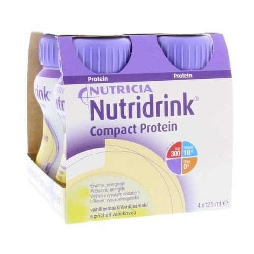 Nutridrink Compact Protein Drinkvoeding Vanille Flesje 4 x 125 ml